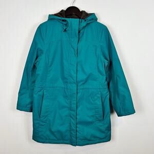 L.L. Bean Women's Winter Warmer Jacket in Teal Size Medium Petite